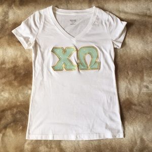 Chi Omega White T-shirt